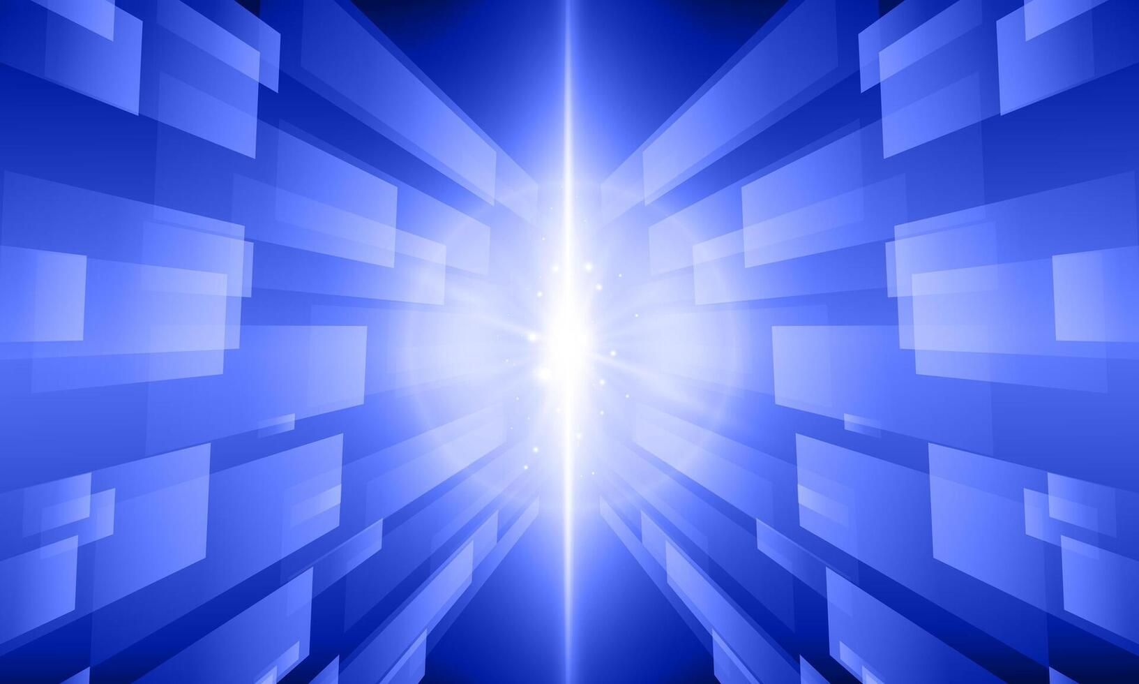 Abstract technology background with bright flare. virtual space. soft light. vector