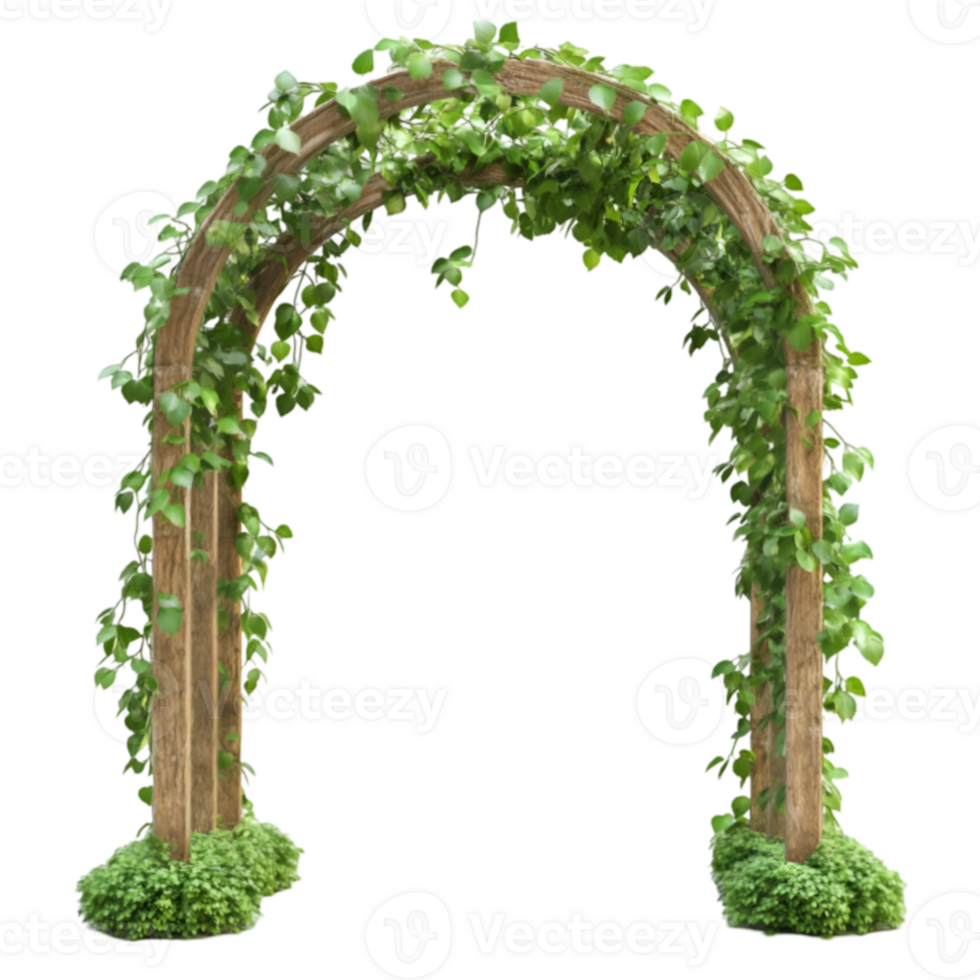 Garden arch isolated on transparent background png