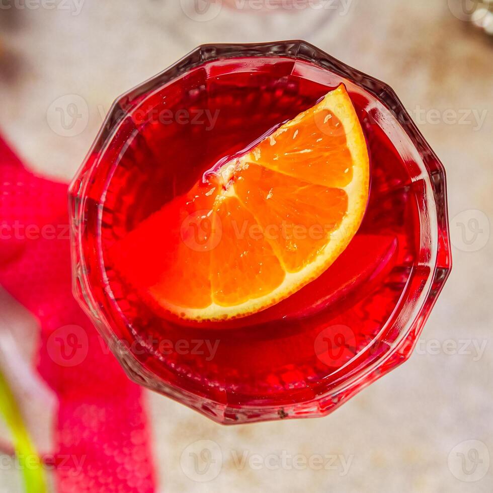 Christmas Mulled wine party drink Christmas treat fresh gourmet food background on the table rustic copy space top view photo