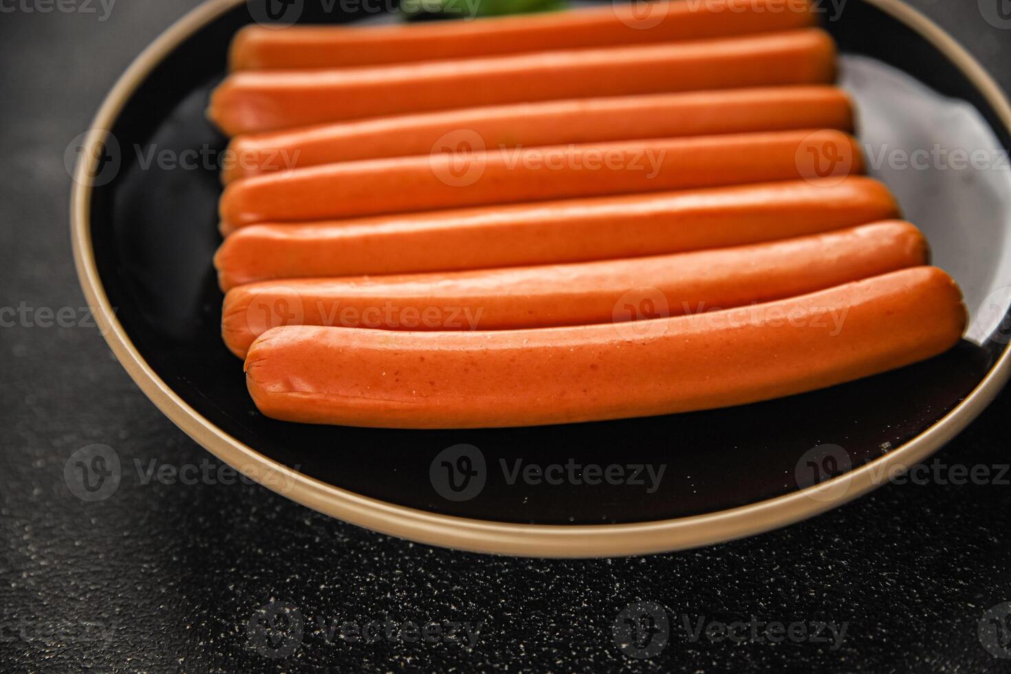 sausages meat pork, beef, chicken dish Fresh delicious gourmet food background on the table rustic food top view copy space photo