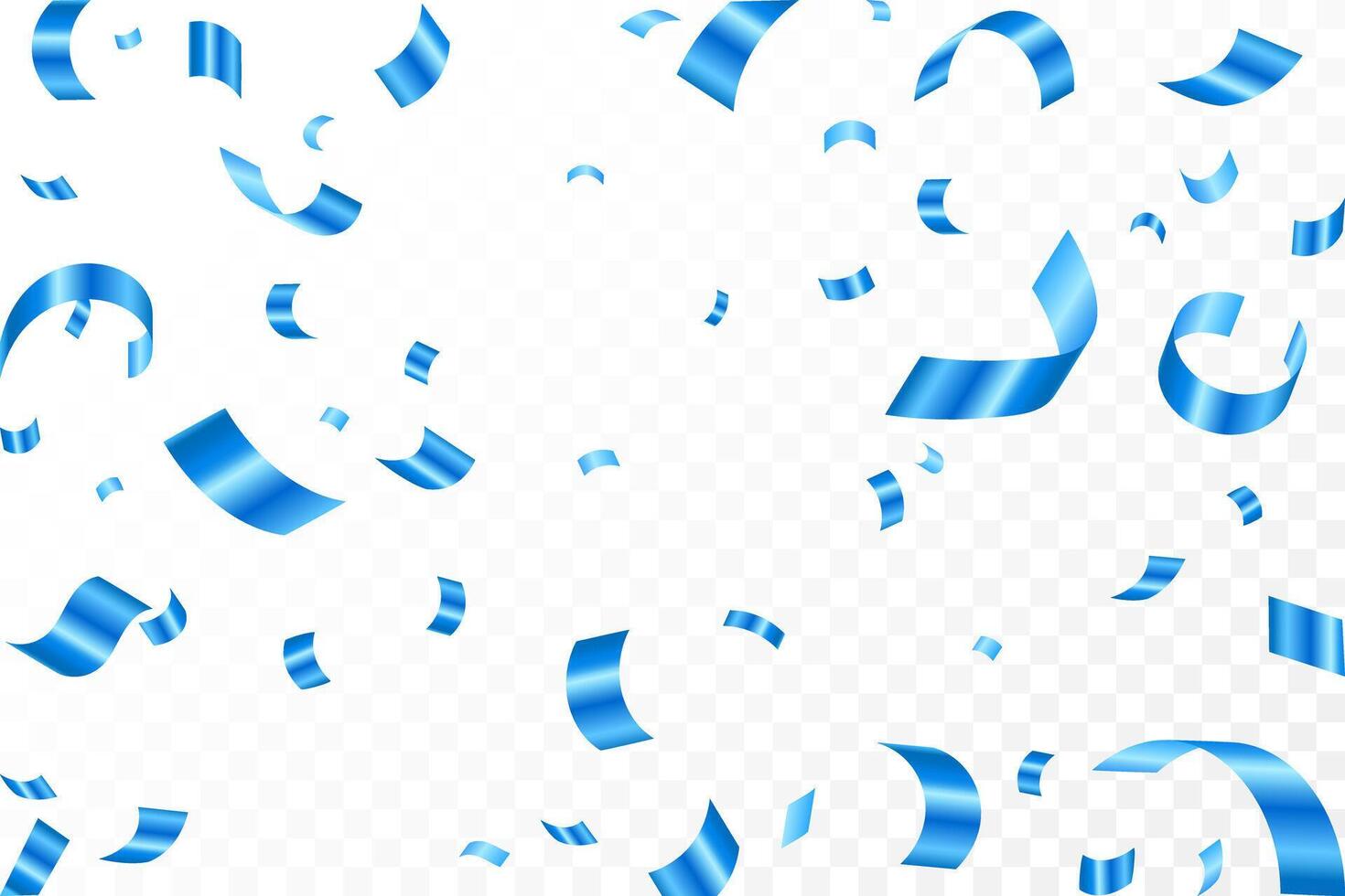 Luxury confetti flying for celebration party banner. Falling shiny blue confetti isolated on background. confetti illustration. vector