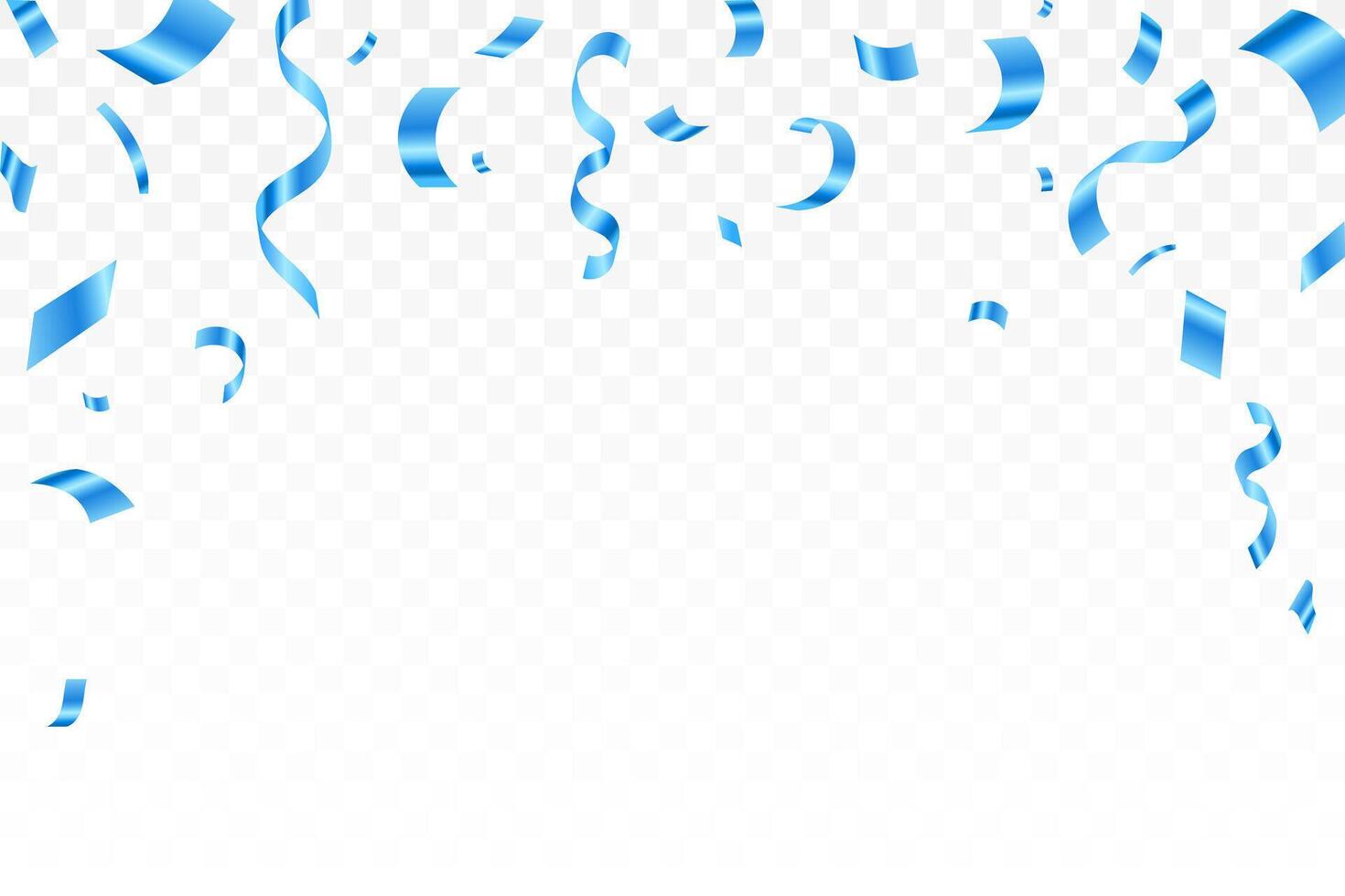 Abstract blue confetti party celebration banner background template, Great for a birthday party or an event celebration invitation or decor. confetti, vector