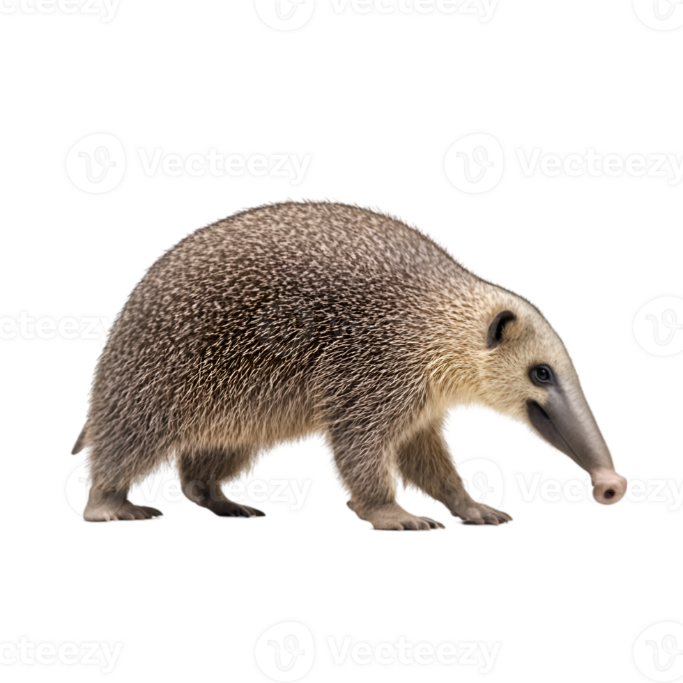 Anteater profile view isolated on transparent background png