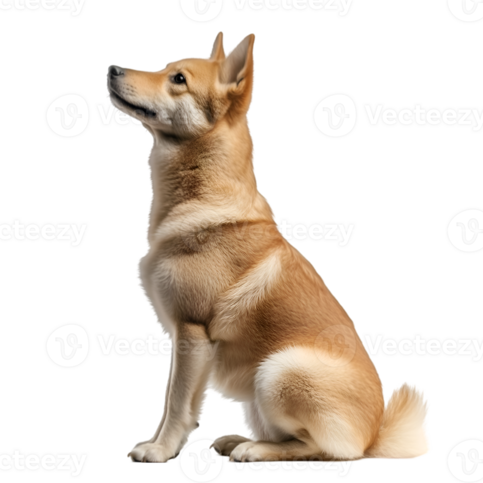 Dog profile view isolated on transparent background png