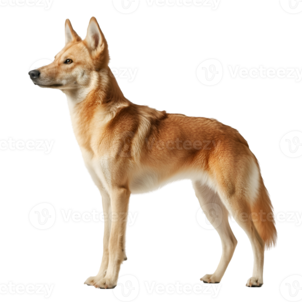 Dingo side view isolated on transparent background png