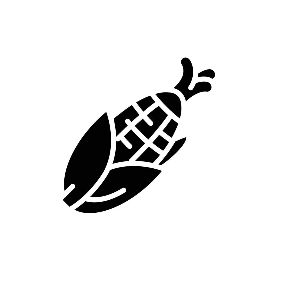 corn solid icon design good for web or mobile app vector