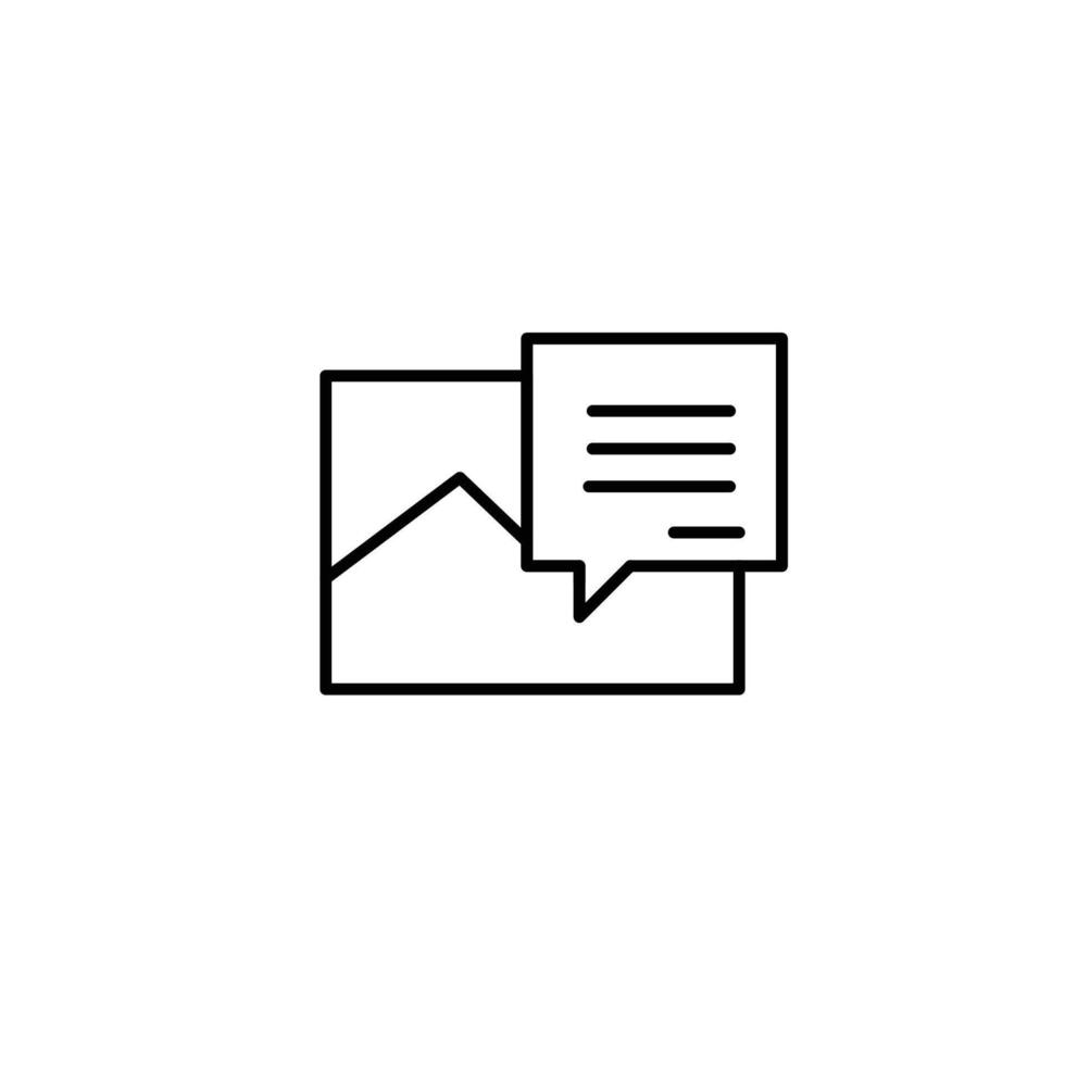 image information thin outline icon design good for web or mobile app vector