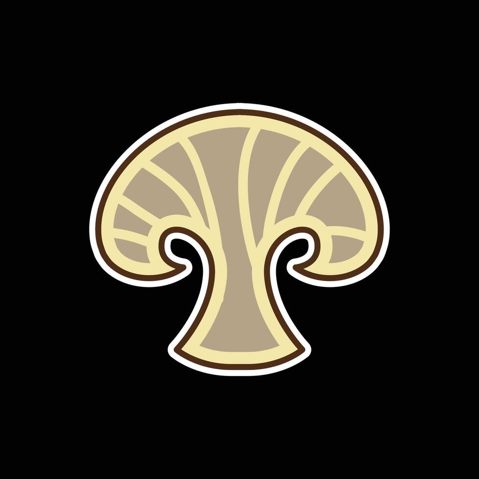 mushroom colored icon design good for web or mobile app vector