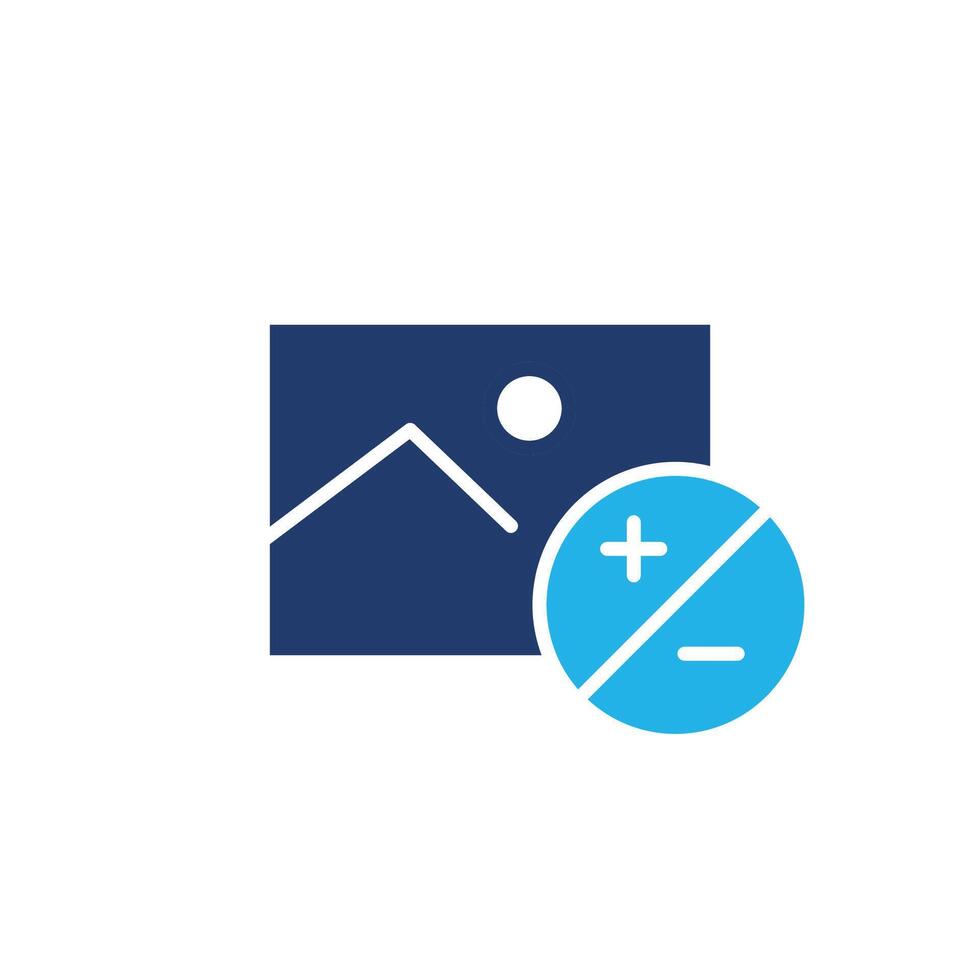 image contrast colored icon design good for web or mobile app vector