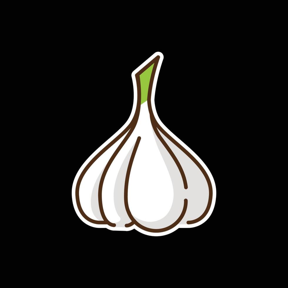 garlic colored icon design good for web or mobile app vector