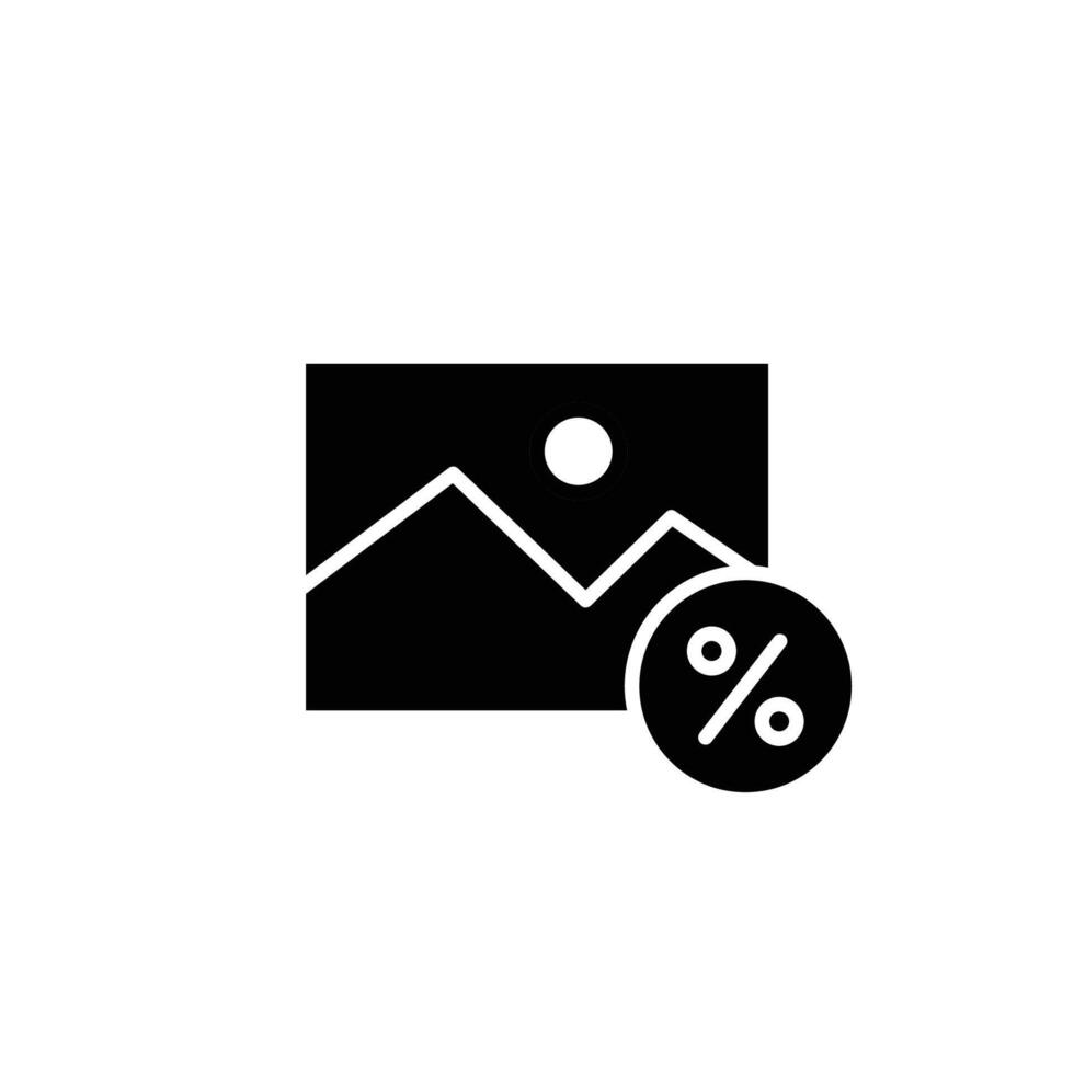 image size solid icon design good for web or mobile app vector