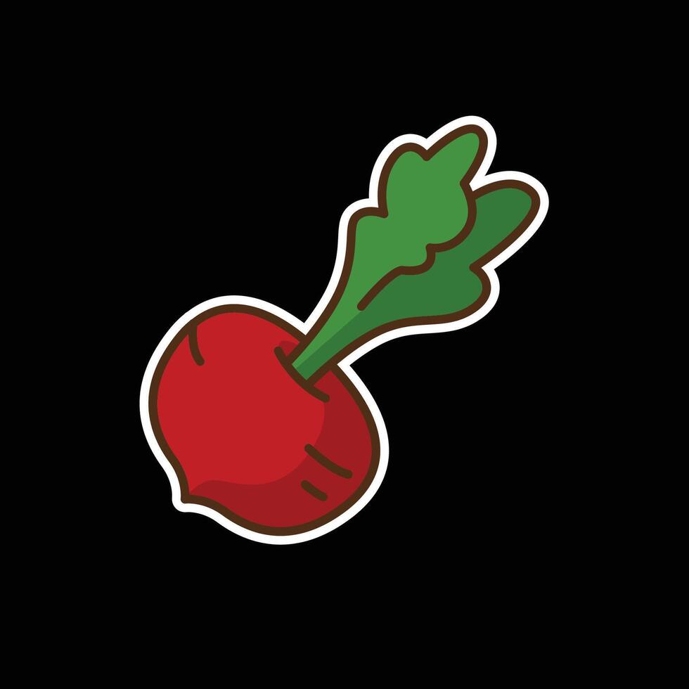 beetroot colored icon design good for web or mobile app vector