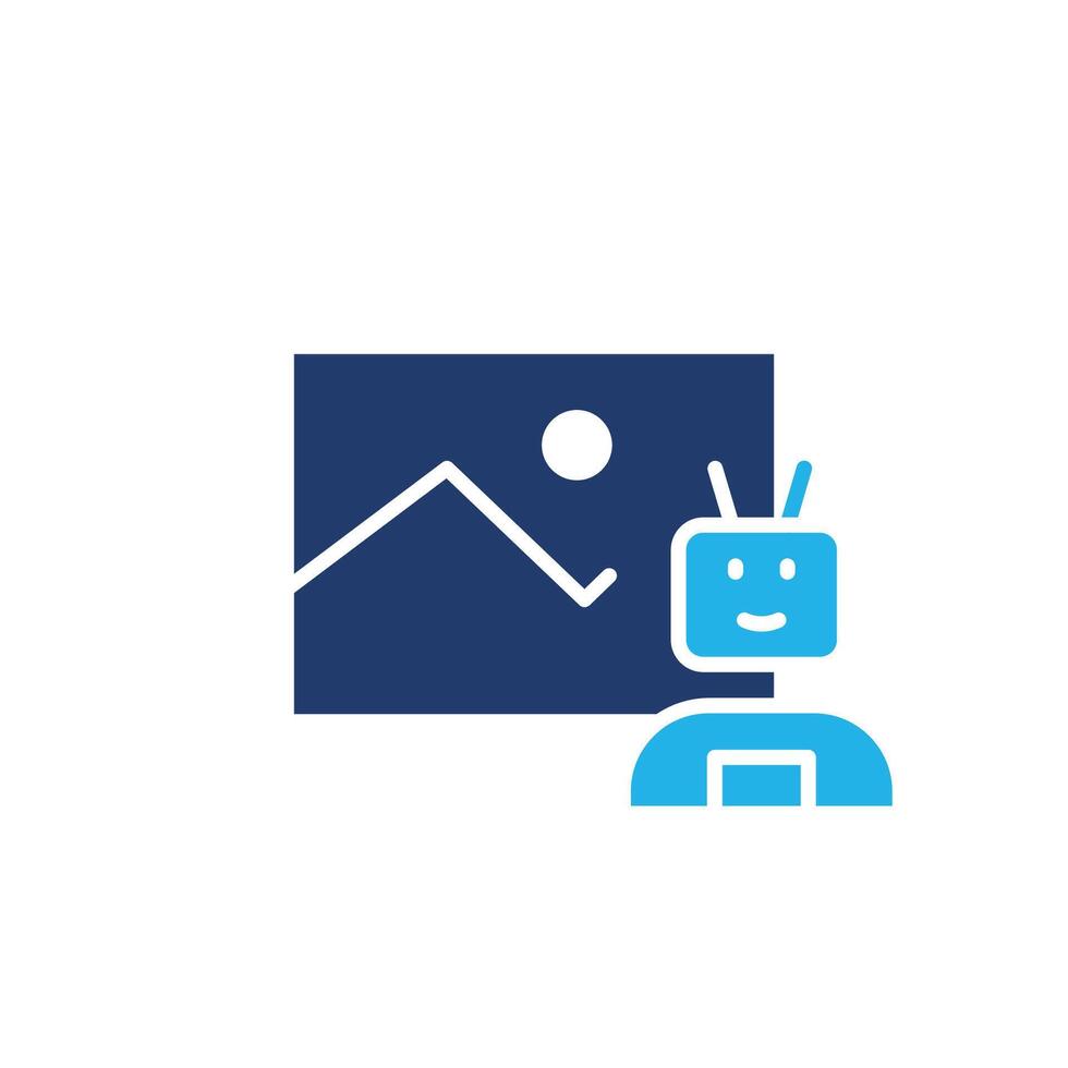 ai generate image colored icon design good for web or mobile app vector