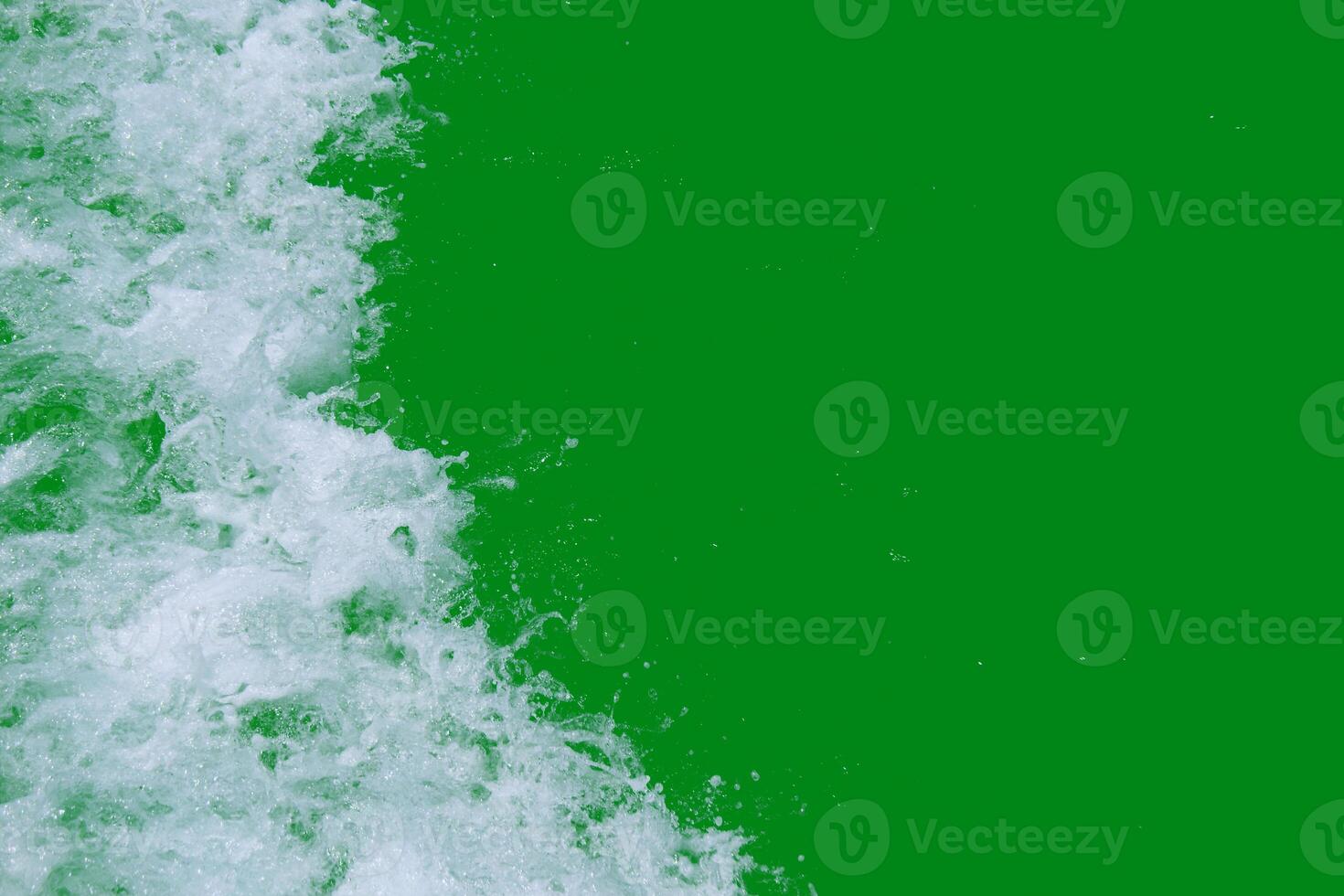 Abstract Green and White Water Texture with Dynamic Splashing Waves in Motion Captured in High Resolution photo