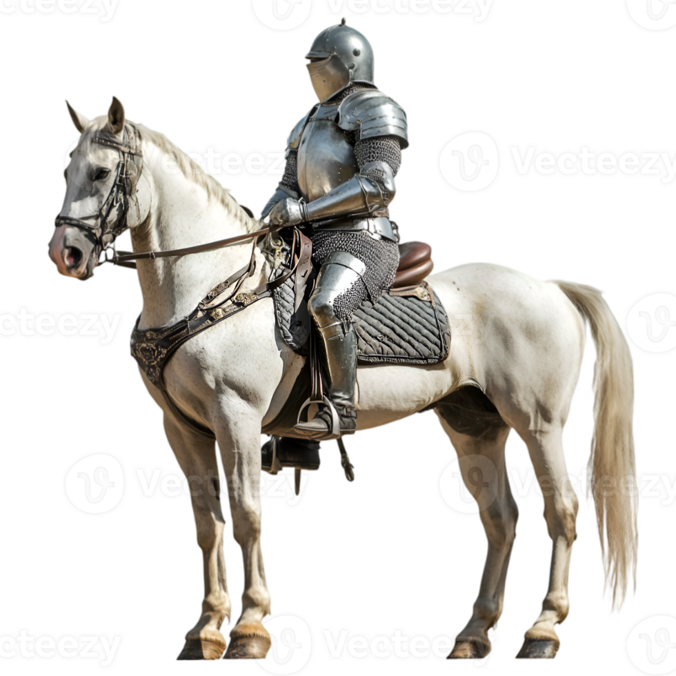 A knight in armor on a horse png