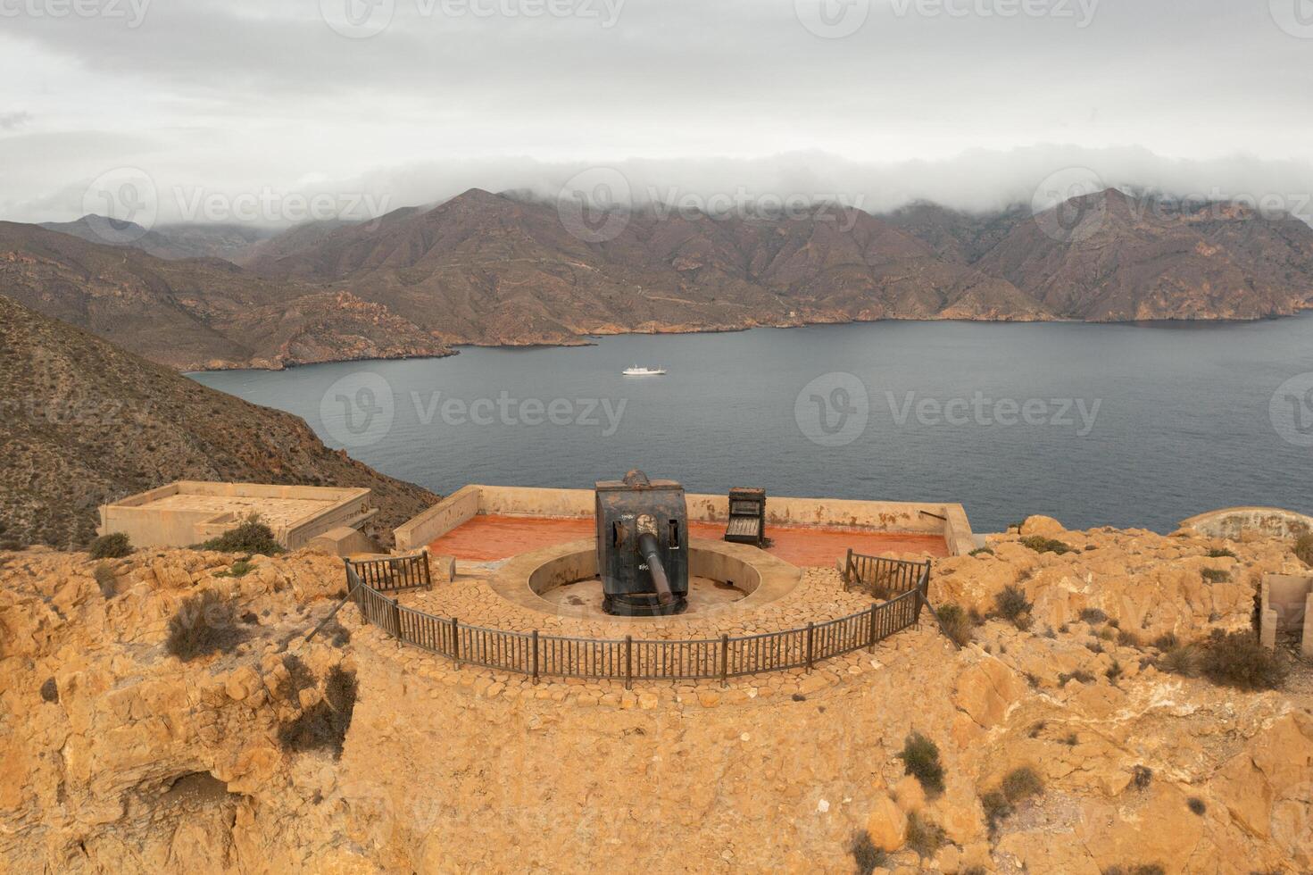 Aerial view of the military fortification of Los Castillitos photo