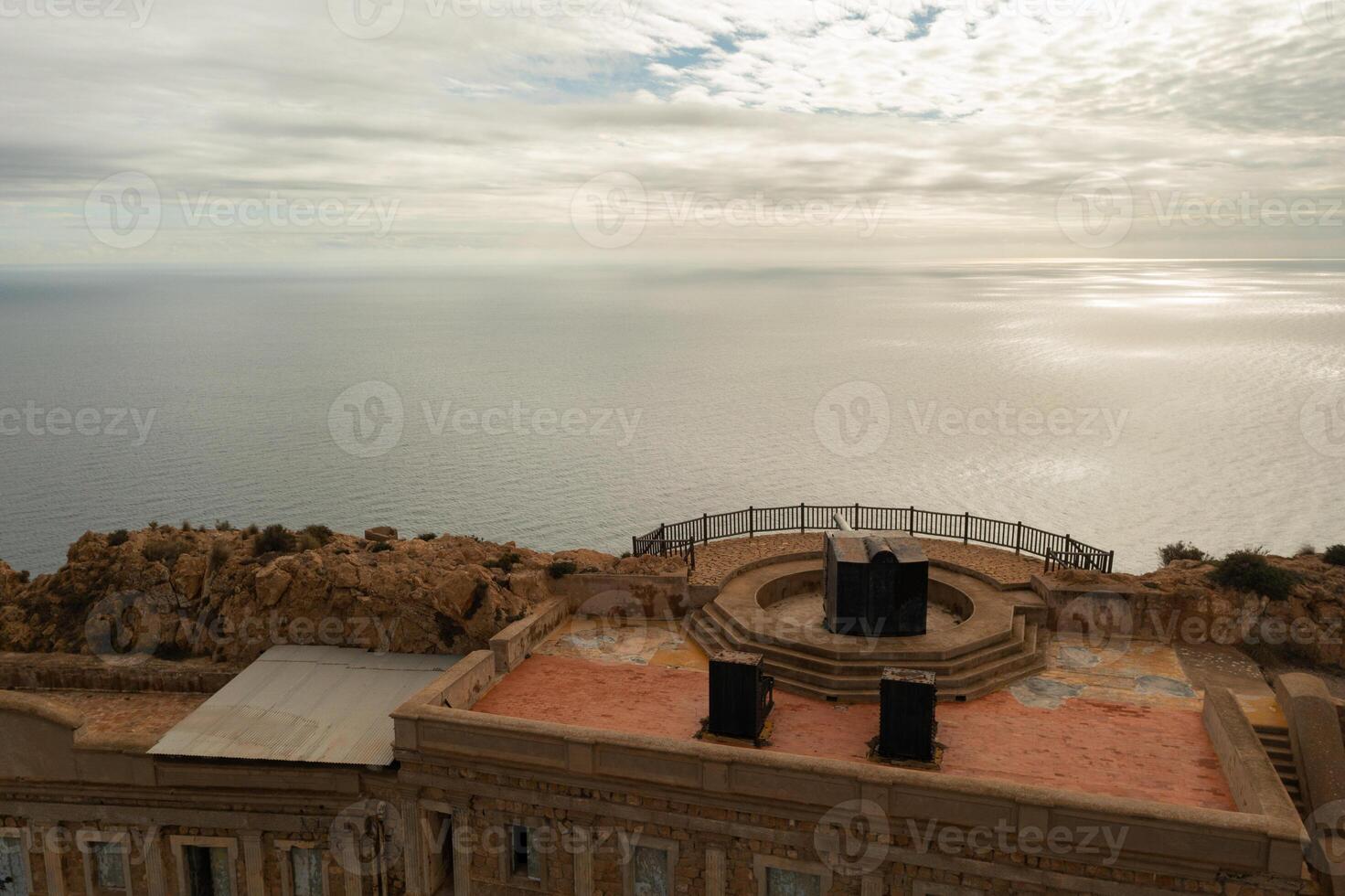 Aerial view of the military fortification of Los Castillitos photo