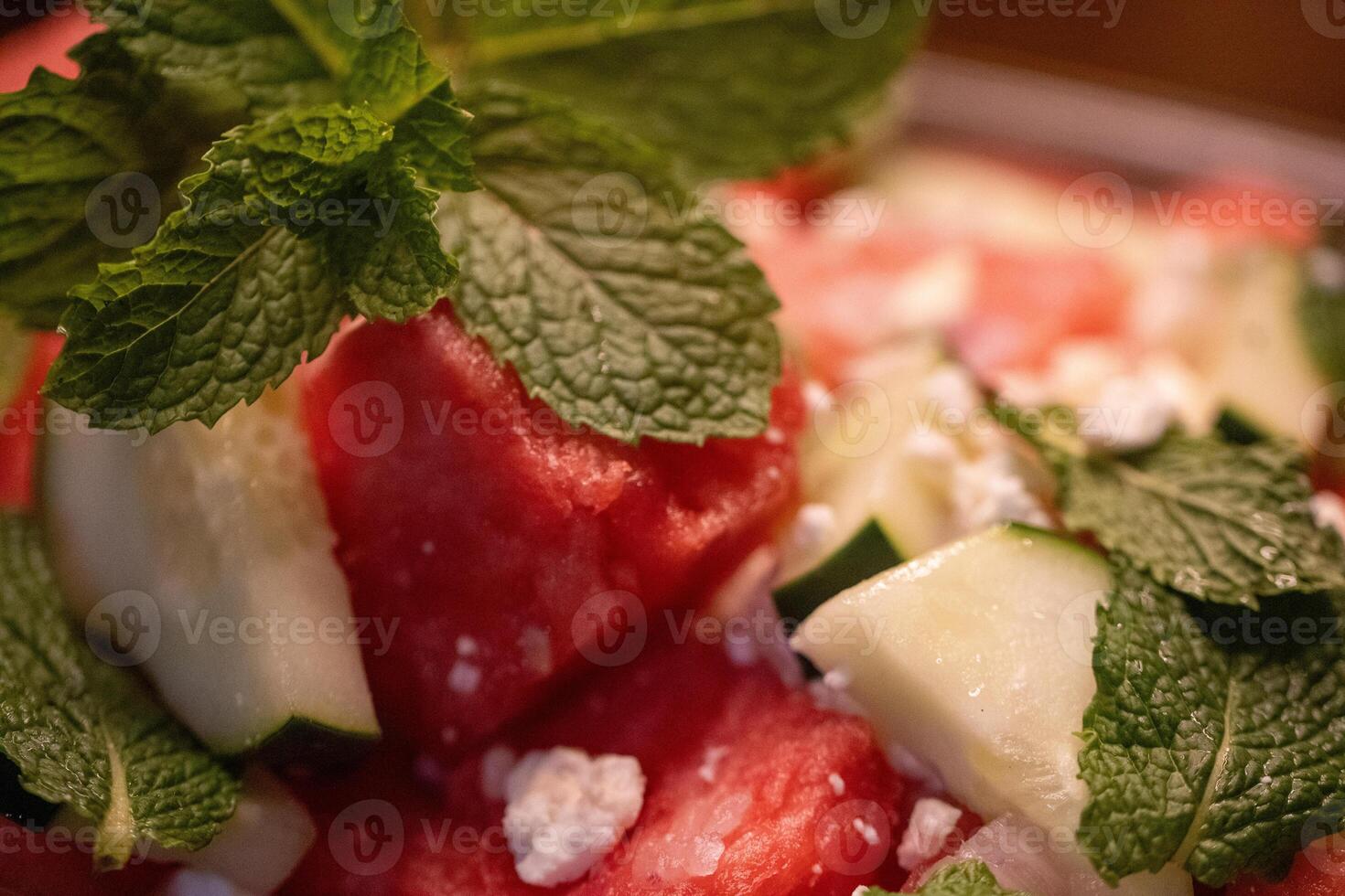Watermelon and Cucumber Salad photo
