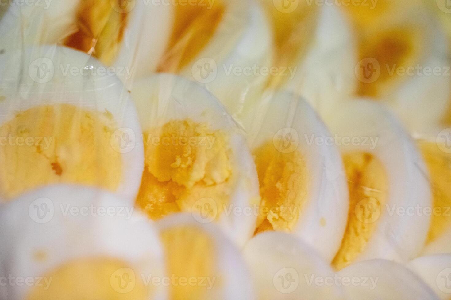 Sliced Eggs as a condiment photo