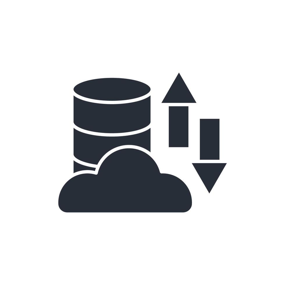hosting icon. .Editable stroke.linear style sign for use web design,logo.Symbol illustration. vector