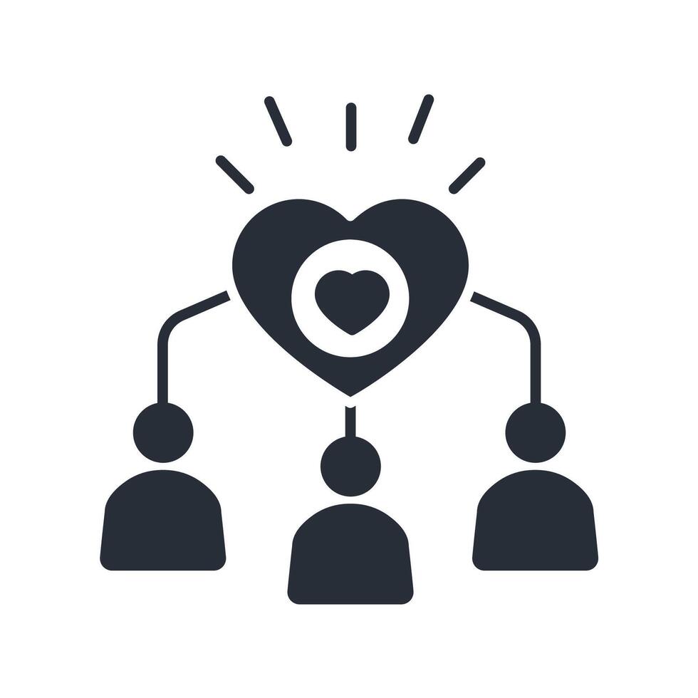 relationship icon. .Editable stroke.linear style sign for use web design,logo.Symbol illustration. vector