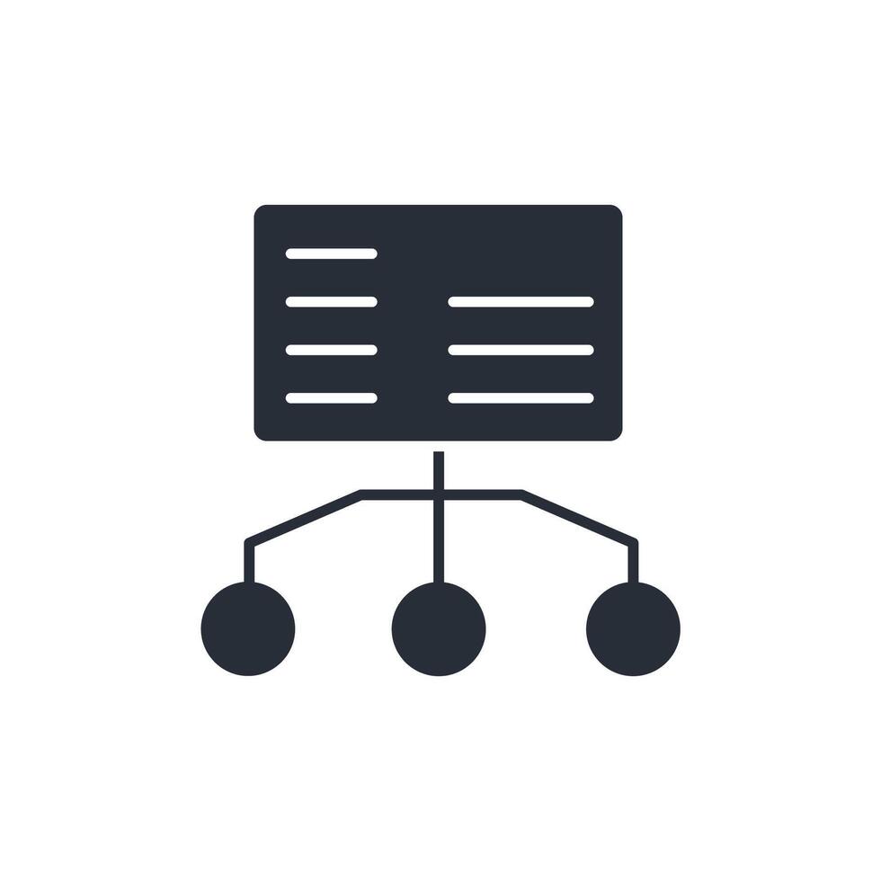 site map icon. .Editable stroke.linear style sign for use web design,logo.Symbol illustration. vector