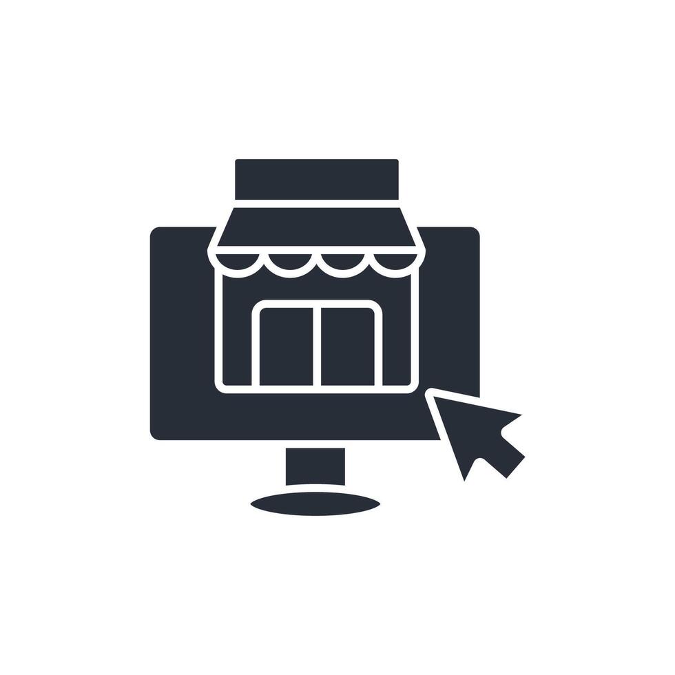 E-commerce icon. .Editable stroke.linear style sign for use web design,logo.Symbol illustration. vector