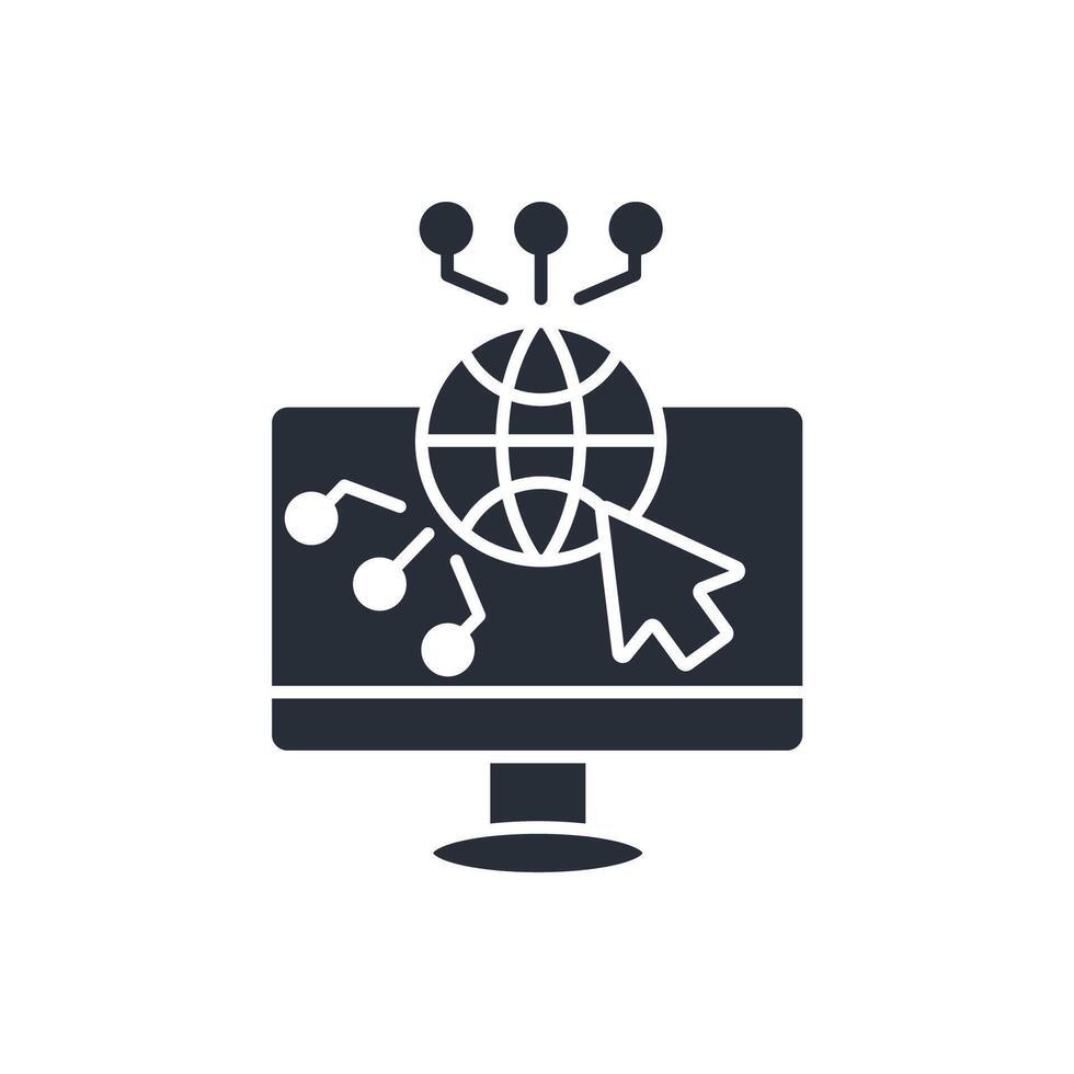 Website icon. .Editable stroke.linear style sign for use web design,logo.Symbol illustration. vector