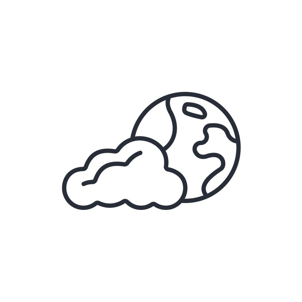 atmosphere icon. .Editable stroke.linear style sign for use web design,logo.Symbol illustration. vector