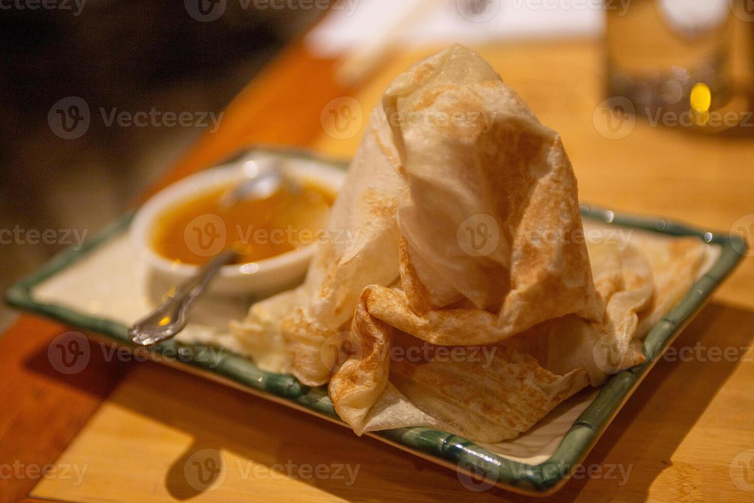 Roti Canai with Curry Sauce photo