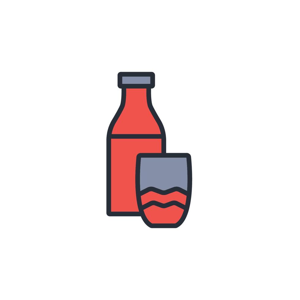 Milk icon. .Editable stroke.linear style sign for use web design,logo.Symbol illustration. vector