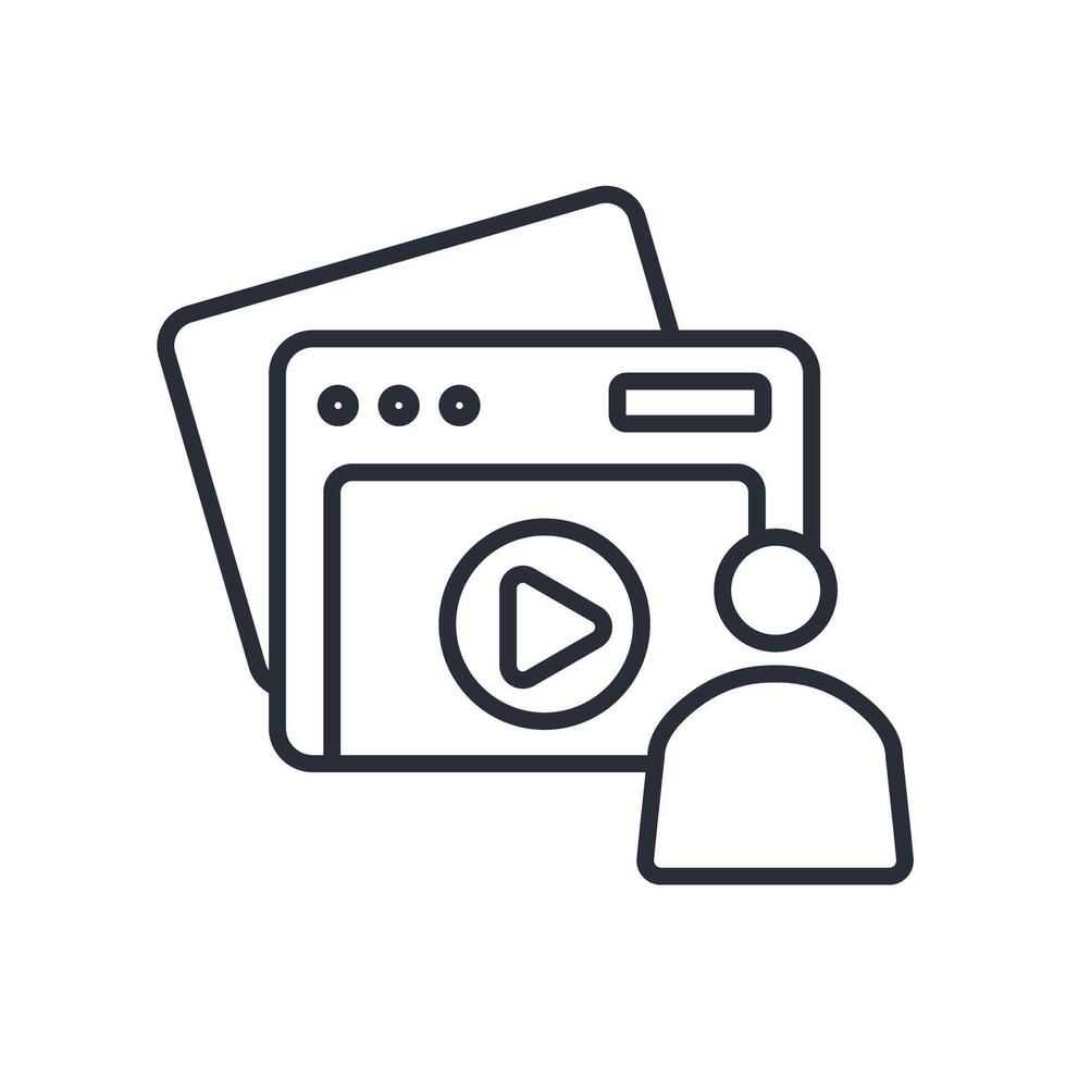 web icon. .Editable stroke.linear style sign for use web design,logo.Symbol illustration. vector