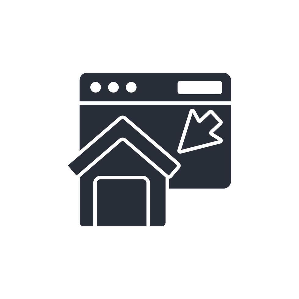 home page icon. .Editable stroke.linear style sign for use web design,logo.Symbol illustration. vector