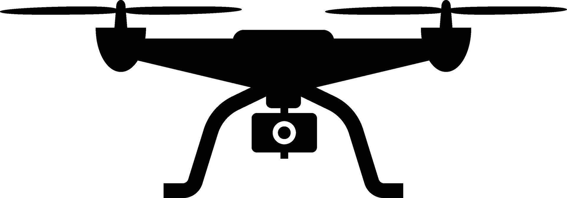 Drone icon black white illustration. Drone symbol design. Drone icon for logo vector