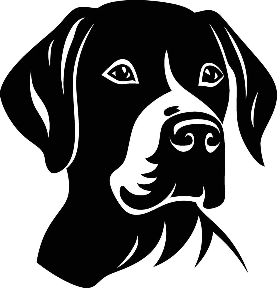 Dog head icon silhouette art. Illustration of dog head logo vector