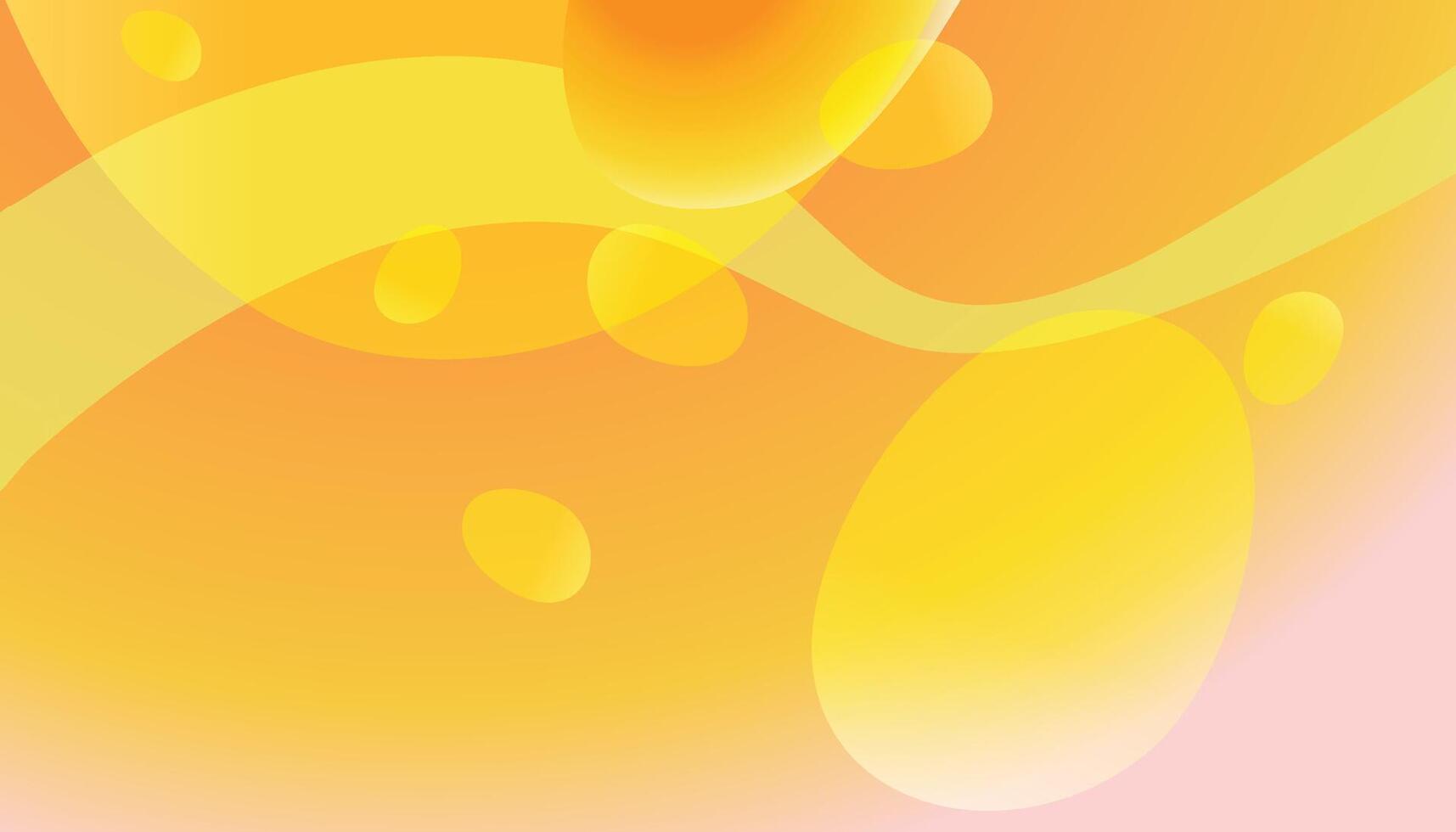 Yellow and White Abstract Shapes Background vector