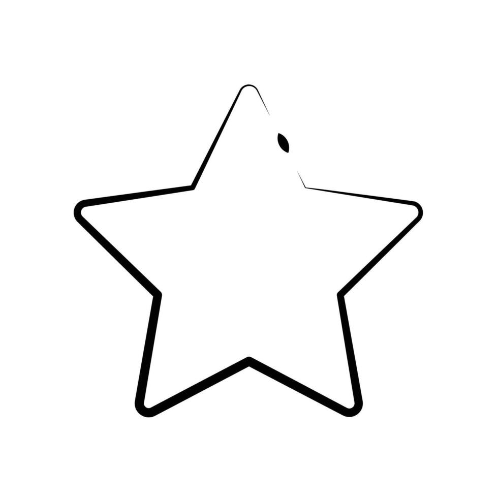 star icon editable on a white background. vector