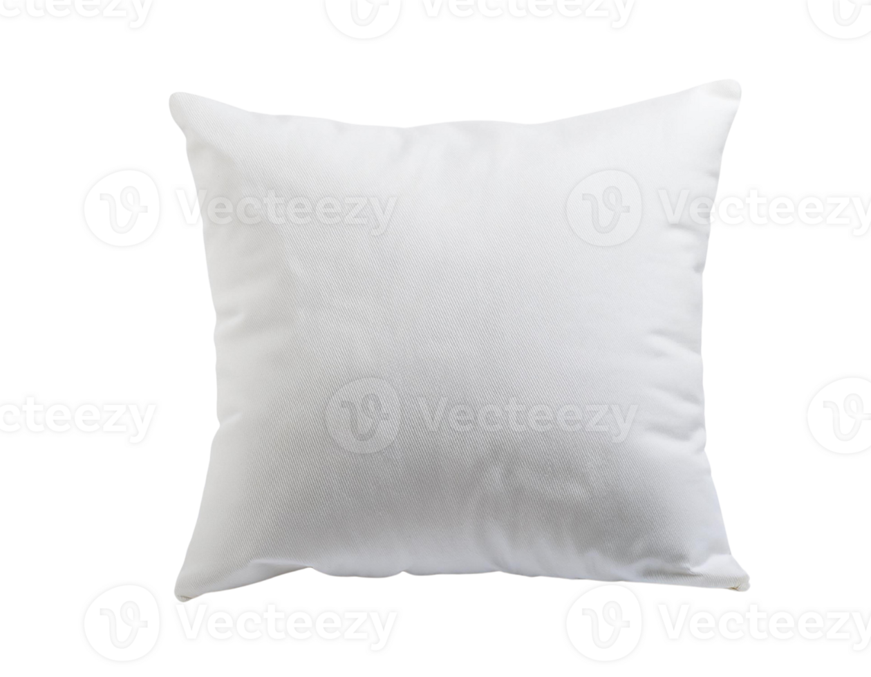 Soft white pillow on a clean backdrop for versatile design use. png