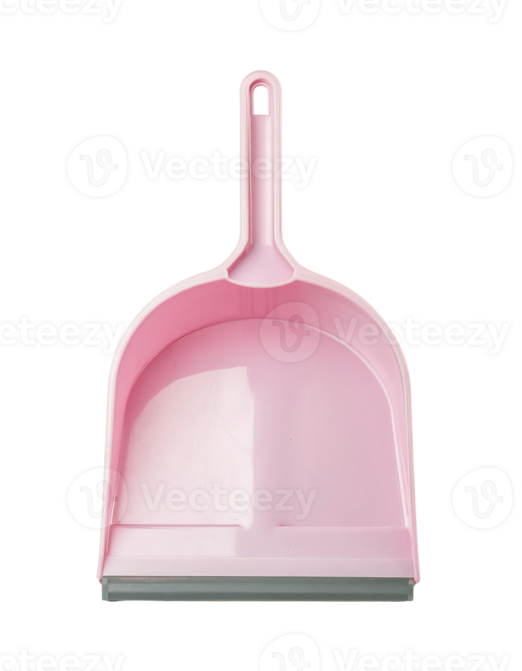 Pink dustpan realistic photo png