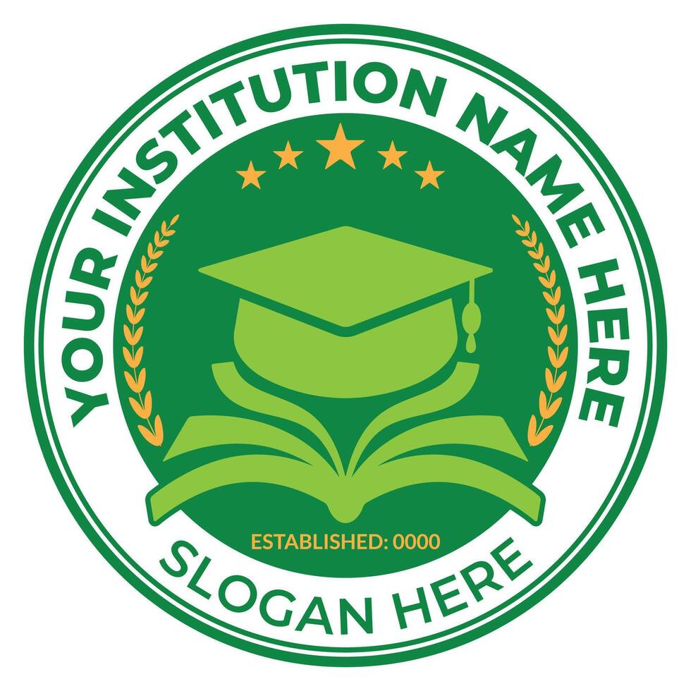 Education logo and for school badge design template vector