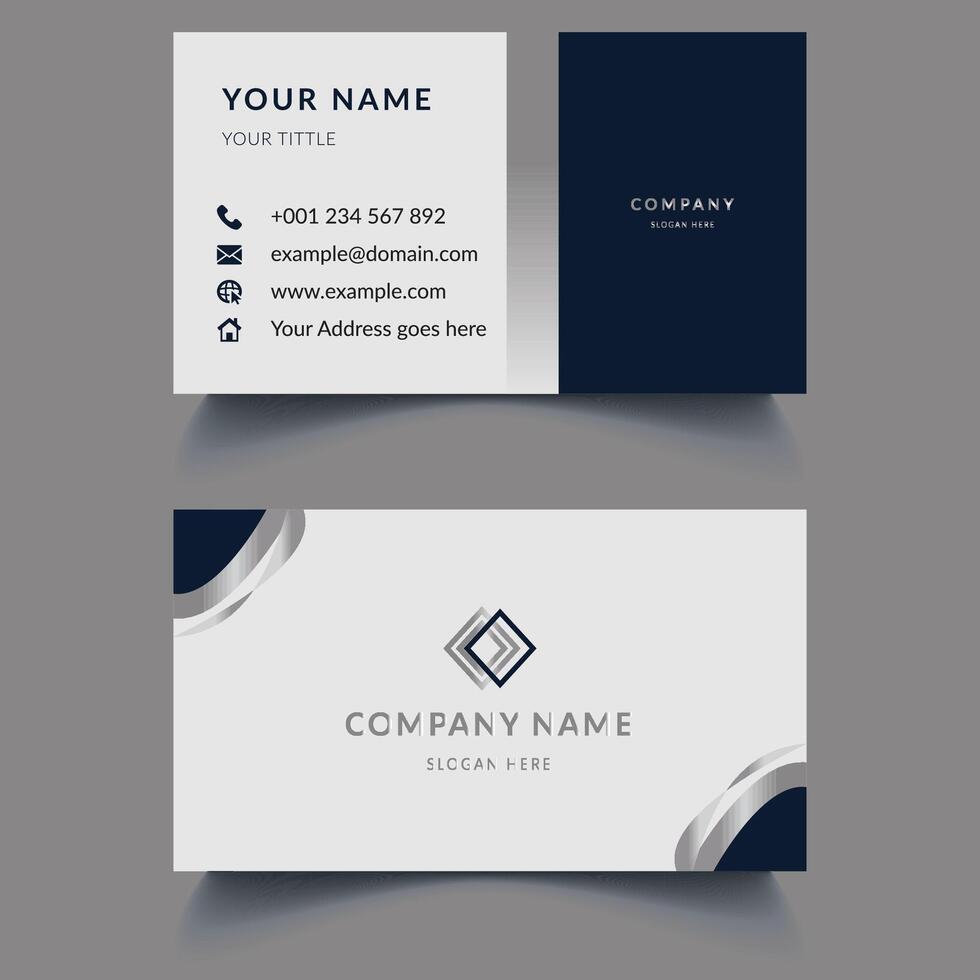 Corporate and clean Creative business card template. Minimalistic Business Card , business card design template, visiting card, business card template. Stationery design. vector