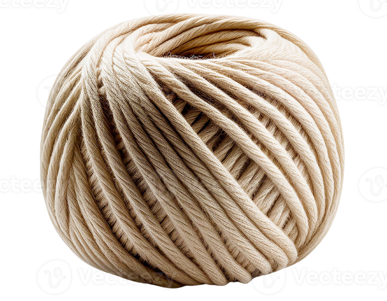 Cream yarn ball png