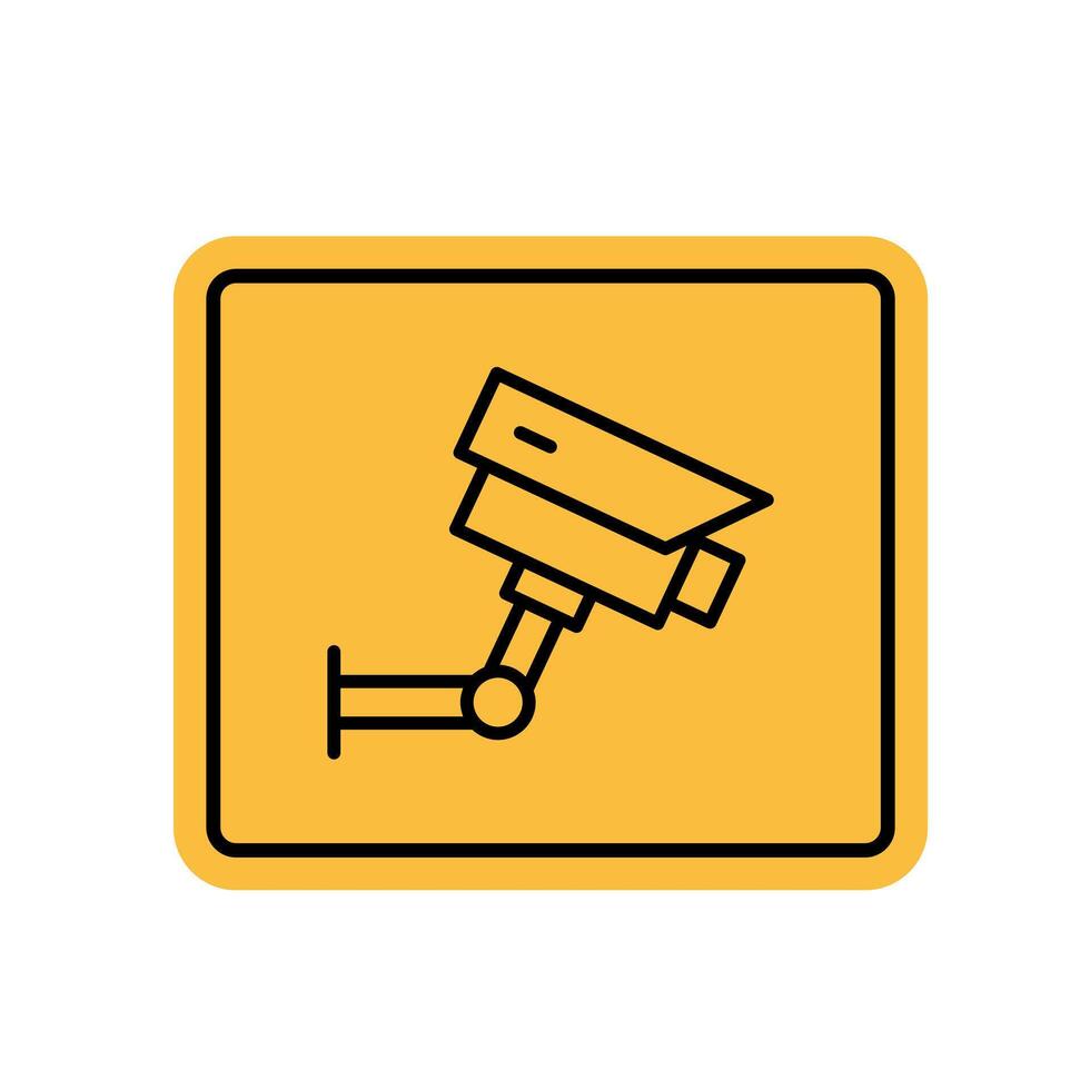 icon of a security camera vector