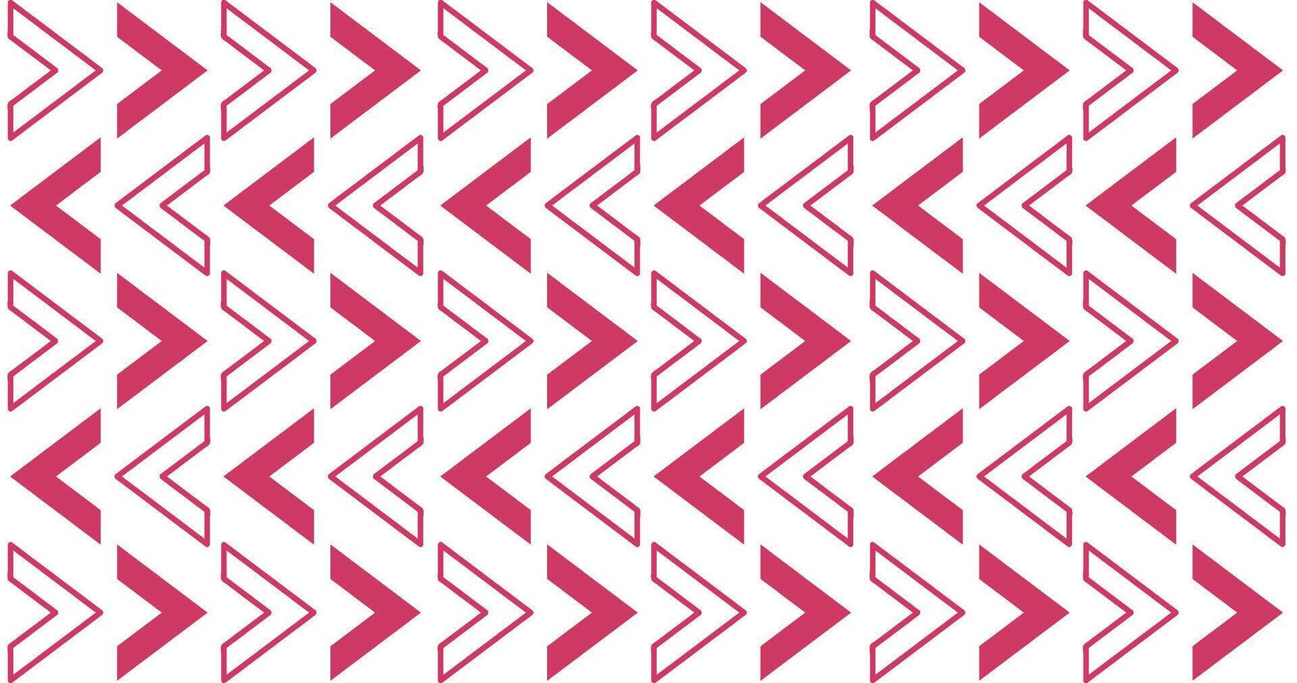 Seamless arrow pattern on white background. vector