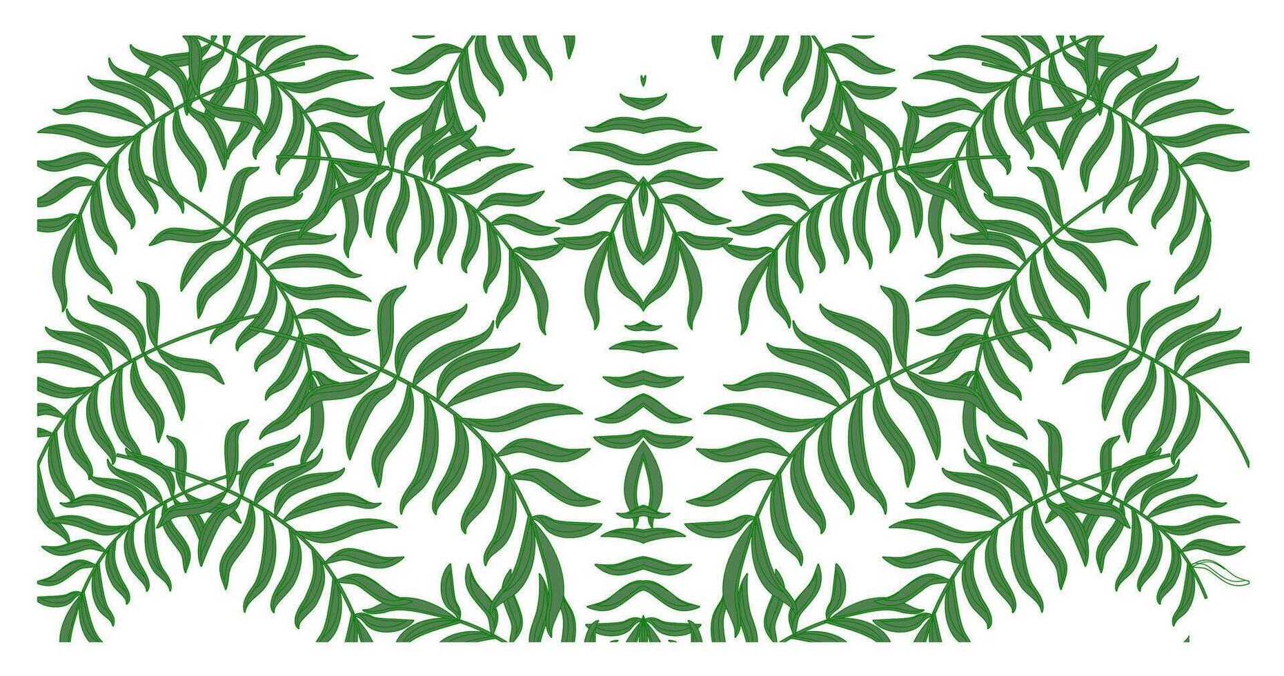 Tropical seamless background pattern. Graphic design with amazing palm leaves suitable for fabrics, packaging, and covers. vector