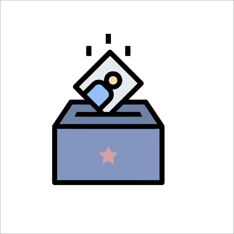 A box with a picture of a person in it vector