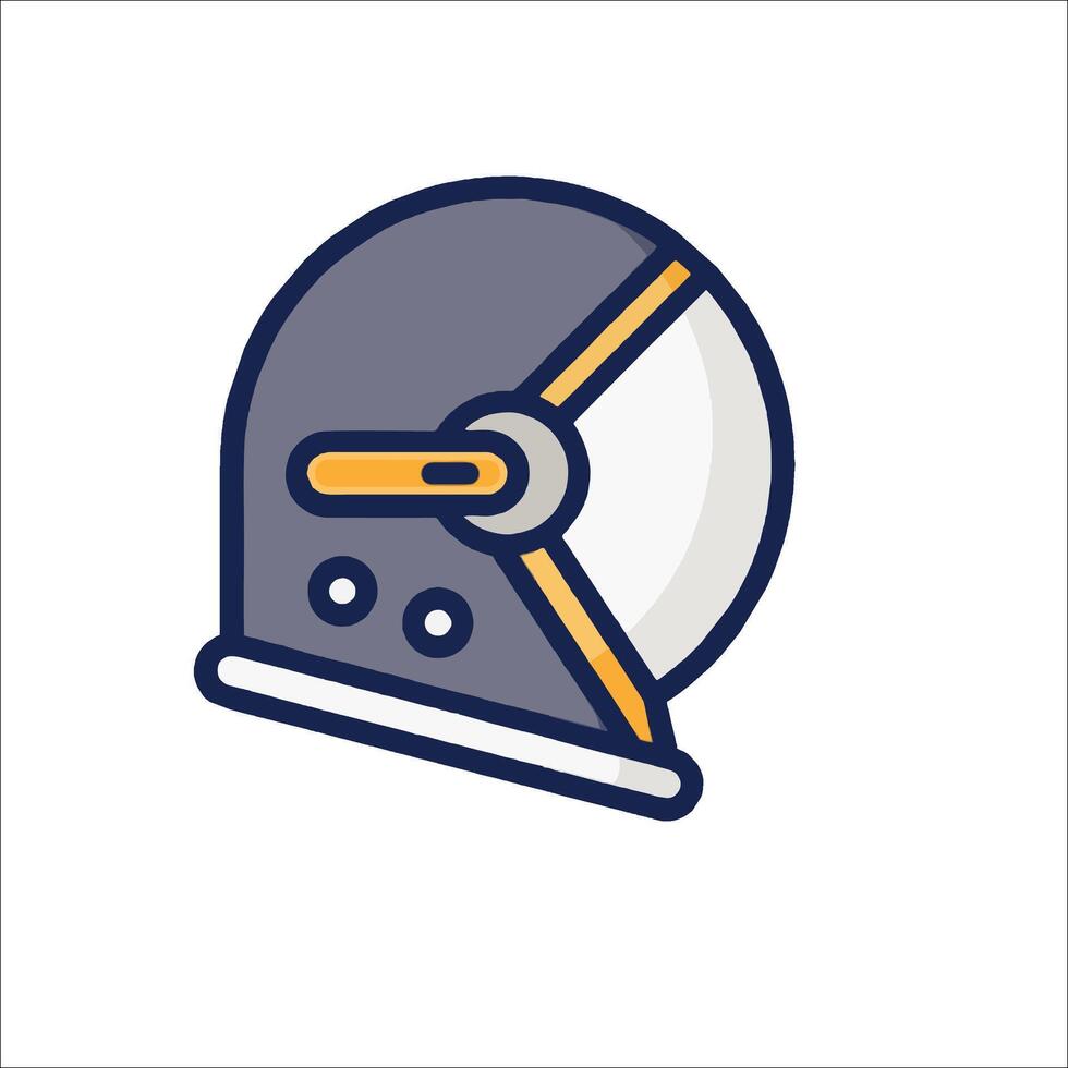 An astronaut helmet icon vector