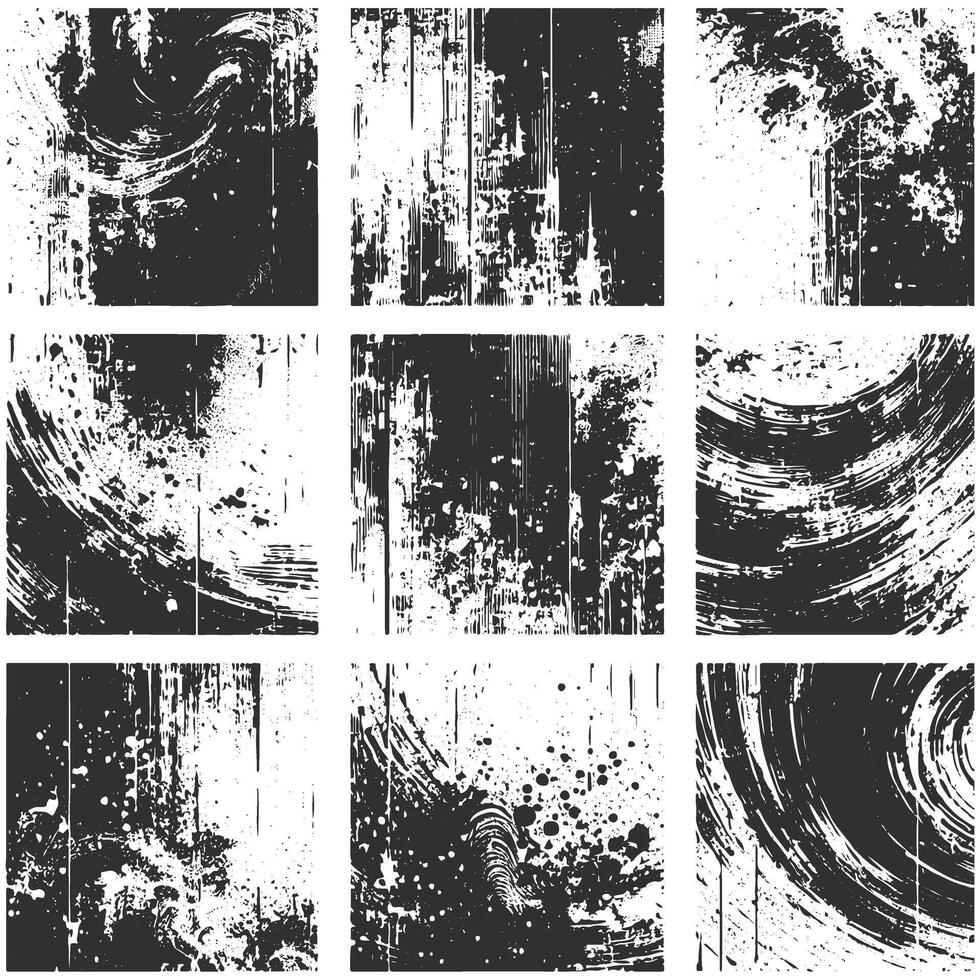 Grunge Style Black and White Background vector