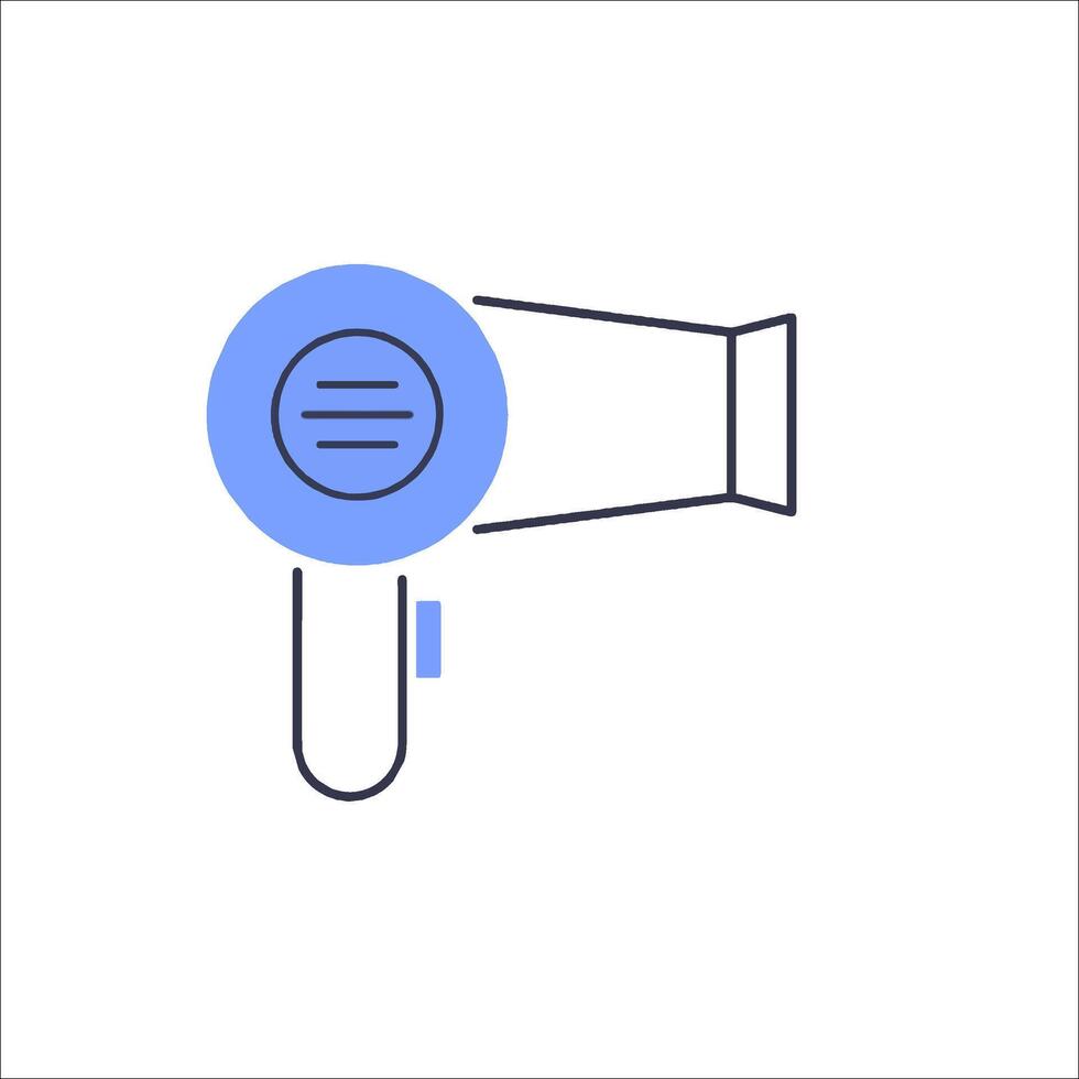 A blow dryer icon on a white background vector
