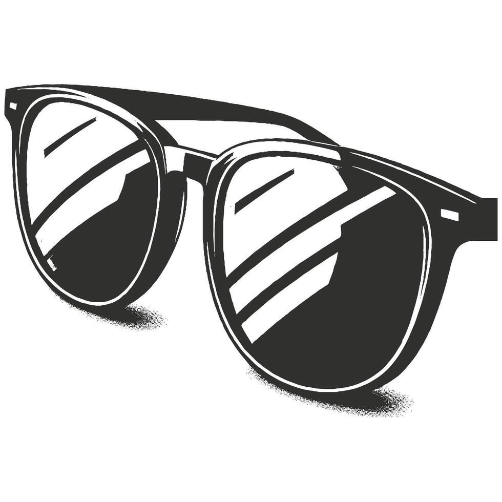 Artistic summer sunglasses set vector